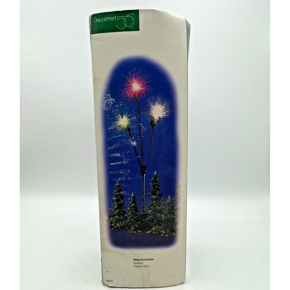 Dept 56 Fiber Optics Village Fireworks Multicolor Bursts Sounds 52727 extra Bulb